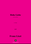 Liszt-Hohe Liebe,in A Major