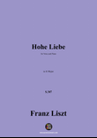 Liszt-Hohe Liebe,in G Major