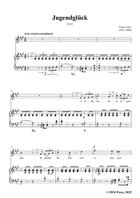 Liszt-Jugendglück,in A Major Piano, Vocal scores gallery preview page 3