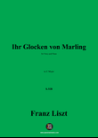 Liszt-Ihr Glocken von Marling,in C Major