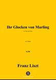 Liszt-Ihr Glocken von Marling,in F Major