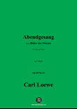 C. Loewe-Abendgesang,in C Major