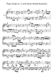 Etude no.5 in B minor