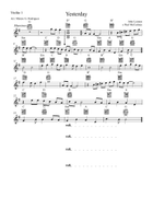 Yesterday Guitar Ensemble scores gallery preview page 3