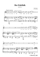 C. Loewe-Der Edelfalk,in C Major Piano, Vocal scores gallery preview page 3