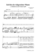 F. Mendelssohn-Ich bin ein vielgereister Mann,in G Major Piano, Vocal scores gallery preview page 3