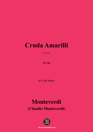 C. Monteverdi-Cruda Amarilli,in E flat Major