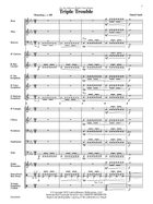 Triple Trouble - Full Score Concert Band scores gallery preview page 3