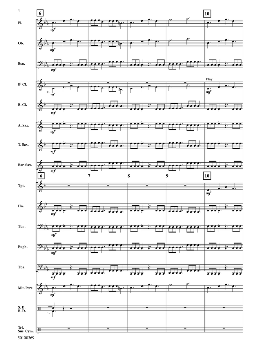 Triple Trouble - Full Score Concert Band - Digital Sheet Music page 4