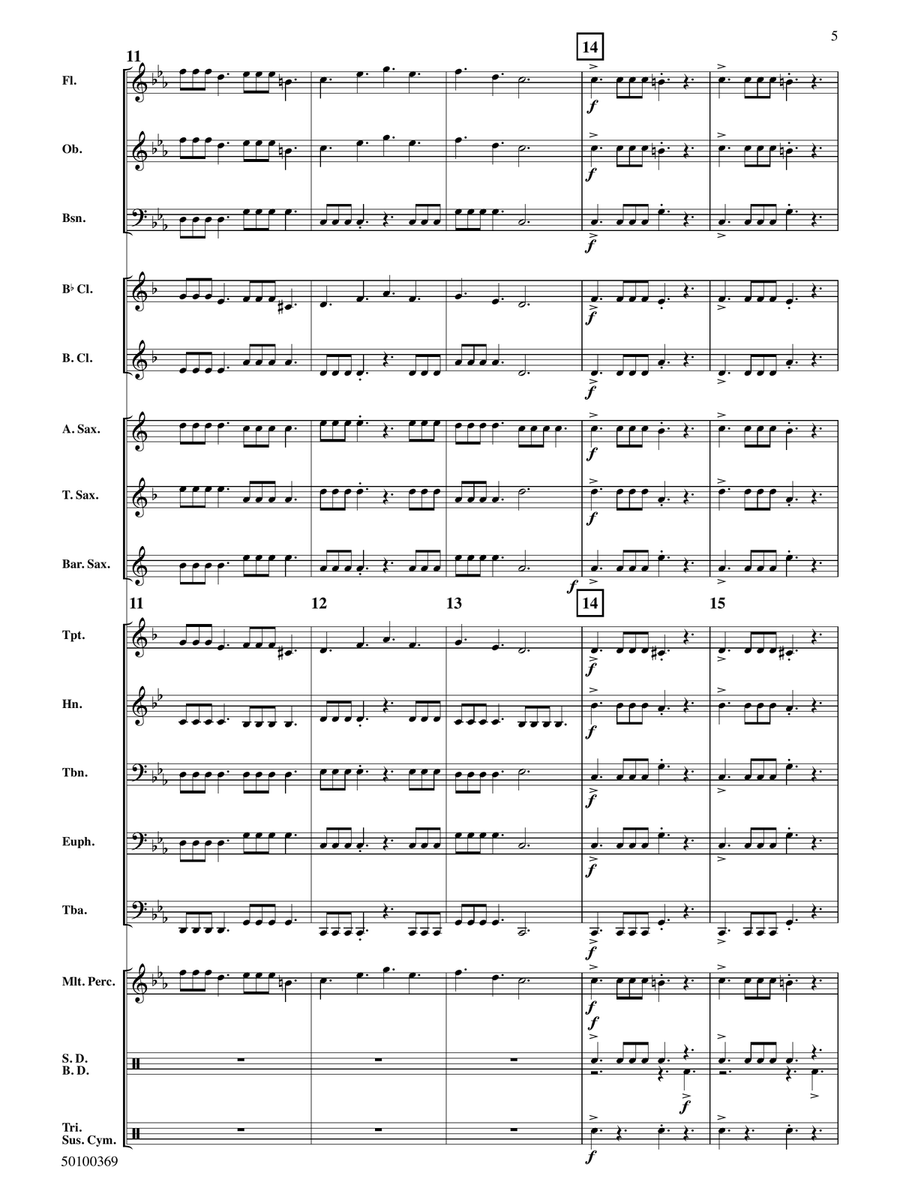 Triple Trouble - Full Score Concert Band - Digital Sheet Music page 5