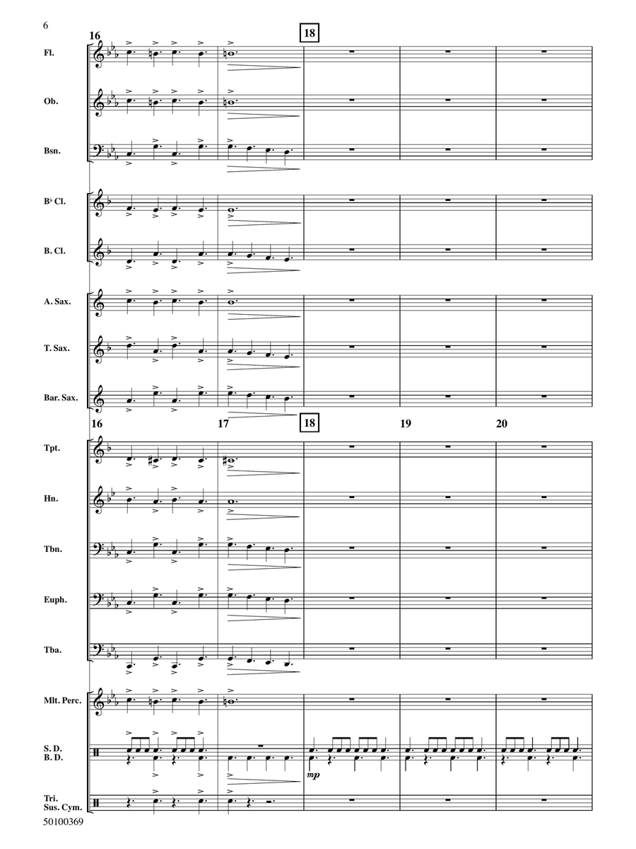 Triple Trouble - Full Score Concert Band - Digital Sheet Music page 6