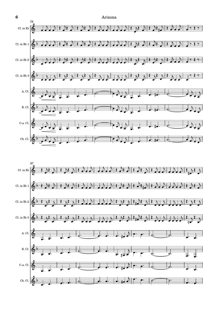 Arizona Clarinet Choir - Digital Sheet Music page 6