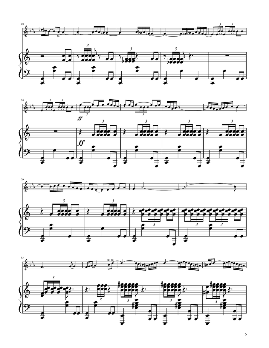Bolero - Ravel - Clarinet in A Solo w/Piano by Maurice Ravel A Clarinet - Digital Sheet Music page 5
