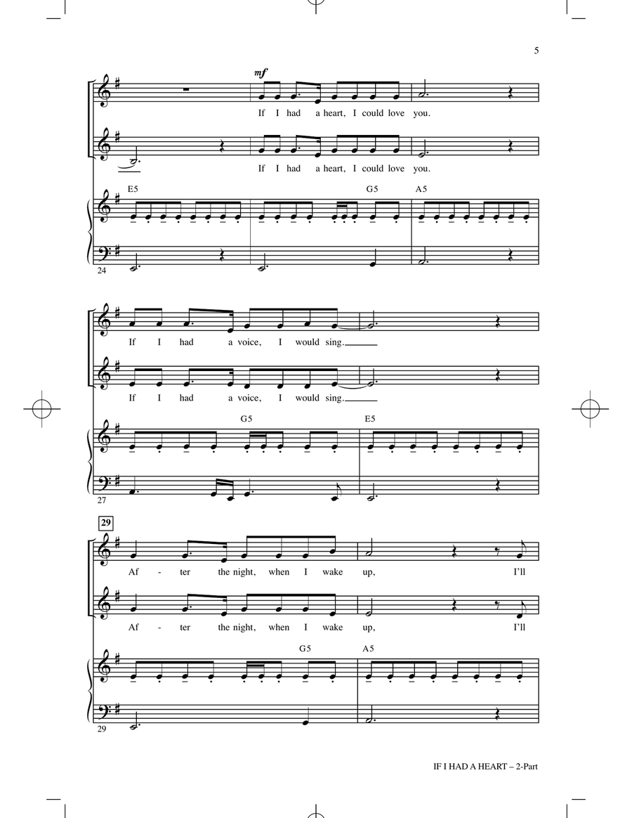 If I Had A Heart (arr. Roger Emerson) by Roger Emerson 2-Part - Digital Sheet Music page 4