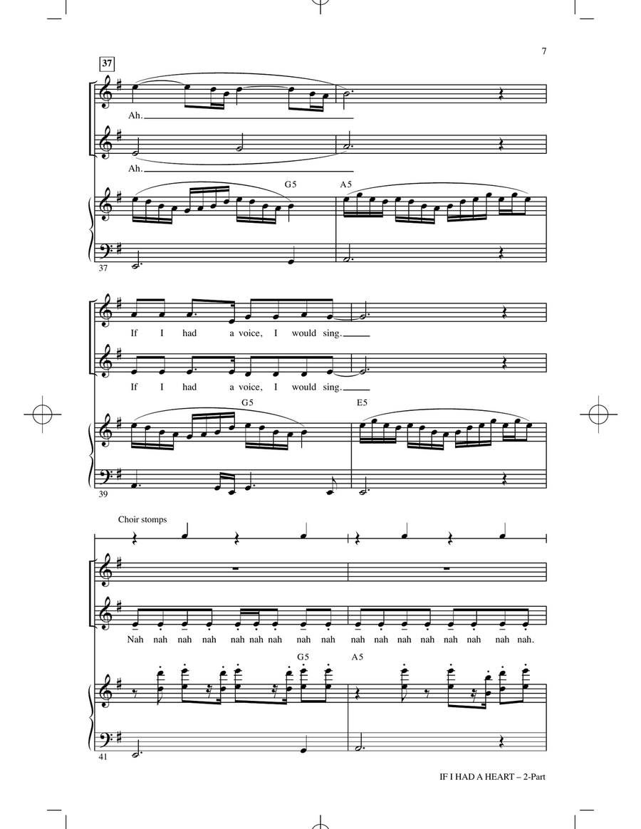 If I Had A Heart (arr. Roger Emerson) by Roger Emerson 2-Part - Digital Sheet Music page 6
