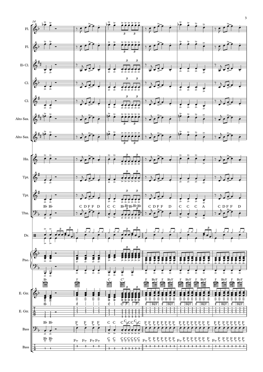 Getting Going - for Beginner/Intermediate Jazz (Swing) Band Jazz Ensemble - Digital Sheet Music page 3