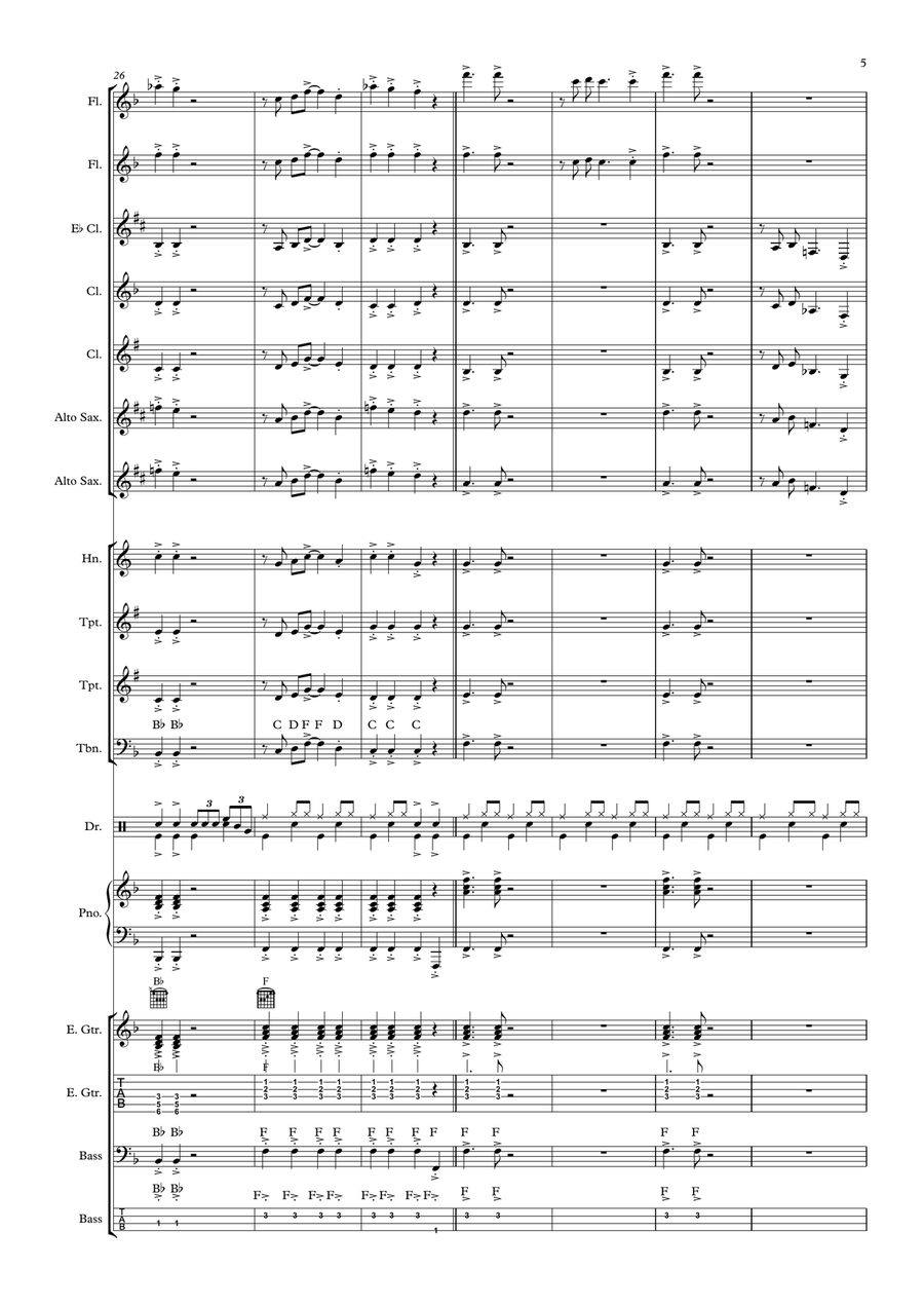 Getting Going - for Beginner/Intermediate Jazz (Swing) Band Jazz Ensemble - Digital Sheet Music page 5