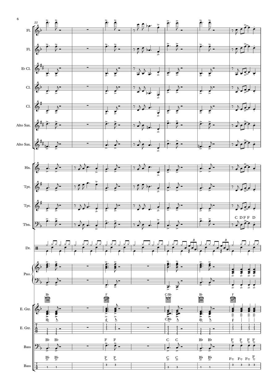 Getting Going - for Beginner/Intermediate Jazz (Swing) Band Jazz Ensemble - Digital Sheet Music page 6