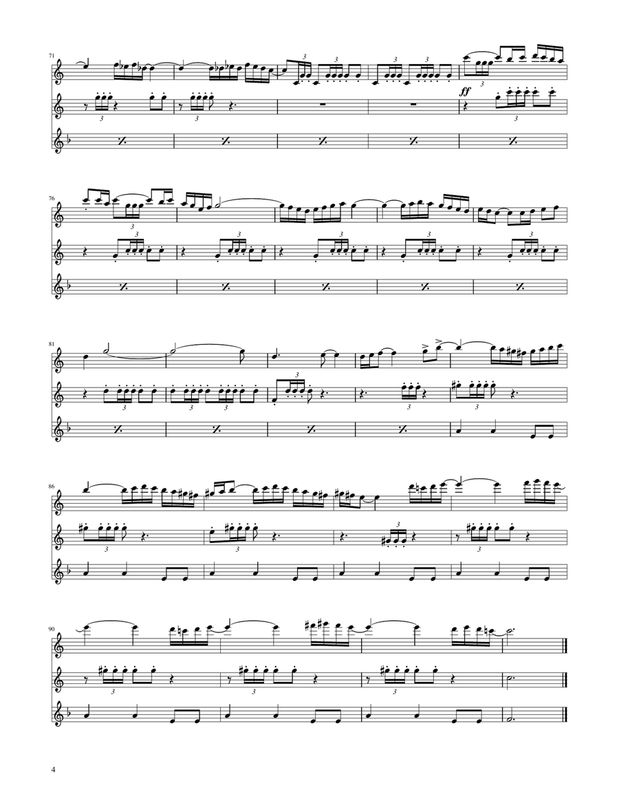 Bolero - Ravel - Flute Trio by Maurice Ravel Flute Trio - Digital Sheet Music page 4