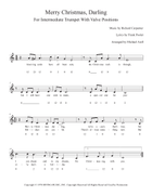 Merry Christmas, Darling C Trumpet scores gallery preview page 4