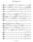 Palestrina: Hodie Christus natus est for Double Saxophone Quartet Saxophone Quartet scores gallery preview page 4