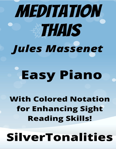 Meditation Thai Easiest Piano Sheet Music with Colored Notation