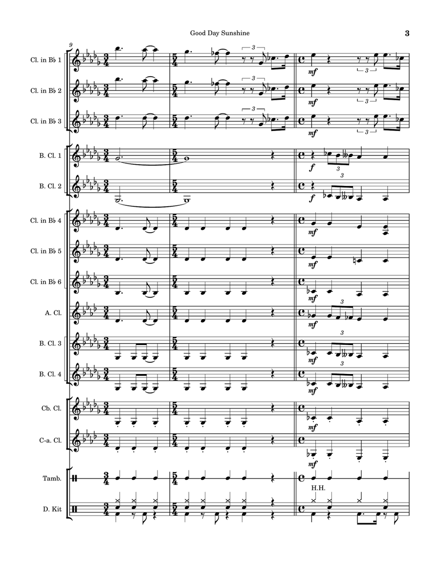 Good Day Sunshine by The Beatles Woodwind Ensemble - Digital Sheet Music page 3