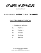 On wings of adventure (Cinema Strings) String Orchestra scores gallery preview page 3