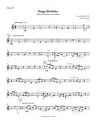 Happy Birthday Melodic Variations Brass Quintet scores gallery preview page 6