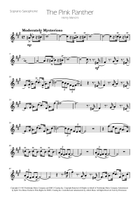The Pink Panther Saxophone Quartet scores gallery preview page 6