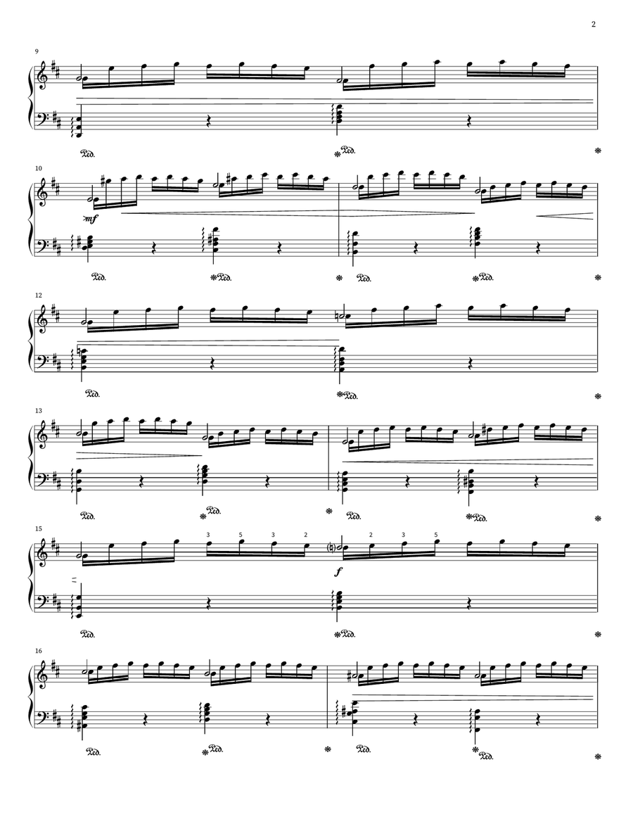 Prelude No. 10 In E Minor, Bwv 855 by Johann Sebastian Bach Piano Solo - Digital Sheet Music page 2