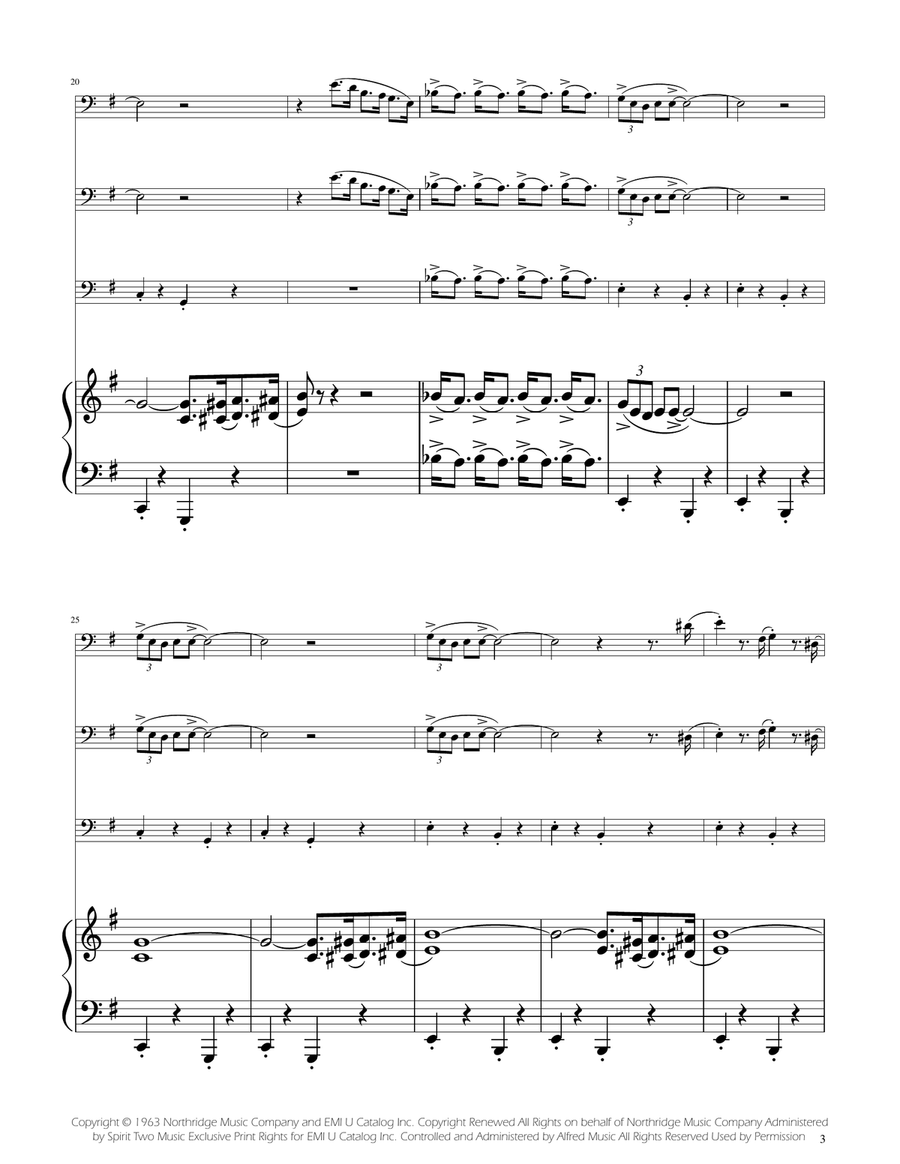 The Pink Panther by Henry Mancini String Trio - Digital Sheet Music page 3