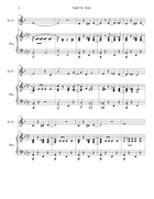 Fight On, State - for Eb Soprano/Eb Alto/Eb Contra Alto Clarinet with Piano Accompaniment E-Flat Clarinet scores gallery preview page 4