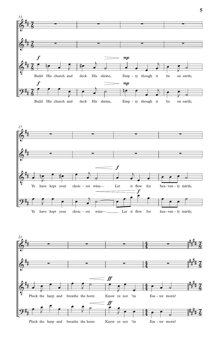 Easter 4-Part - Digital Sheet Music page 5