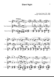 Silent Night - Violin, T. Sax. and Guitar. With Parts.