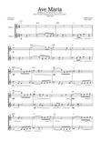 "Ave Maria" (Gounod) - Beautiful EASY version for OBOE DUET (with chord symbols). mini preview