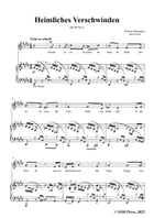 R. Schumann-Heimliches Verschwinden,in E Major Piano, Vocal scores gallery preview page 3