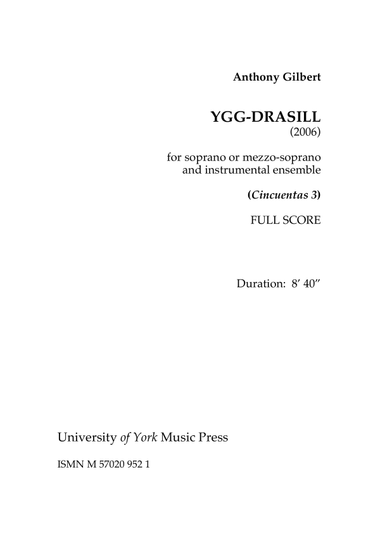 Ygg-drasill - Score Only