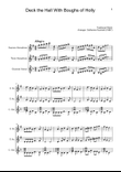 Deck the Hall - S. Sax., T. Sax. & Guitar (With Parts)