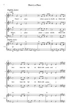 There's a Place 4-Part scores gallery preview page 4