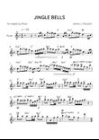 Jingle Bells - Flute in F Major - Advanced With Chords