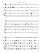 Por Amor Su Vida Dio - Para SATB Coro y Flauta 4-Part scores gallery preview page 4