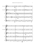 Macht hoch die Tür, die Tor macht weit (German Carol) for Brass Quintet Brass Quintet scores gallery preview page 5
