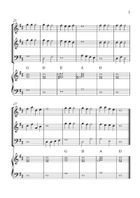 Jingle Bells - Flute, Oboe & Bassoon and Piano in D Major - Beginner With Chords & Letter Names Woodwind Trio scores gallery preview page 3