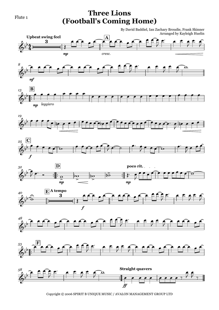 Three Lions Flute Quartet - Digital Sheet Music page 4