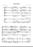 Jingle Bells - Strings Quartet & Piano in F Major - Advanced With Chords