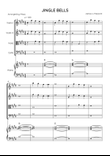 Jingle Bells - Strings Quartet & Piano in E Major - Beginner With Chords