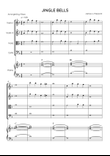 Jingle Bells - Strings Quartet & Piano in F Major - Beginner With Chords