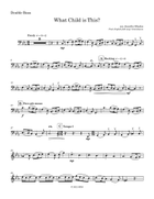 What Child is This? Double Bass scores gallery preview page 3