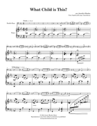 What Child is This? Double Bass scores gallery preview page 5